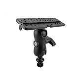 QCMYJM Hardware 360 Grad Swivel Ball Mount Marine Elektronischer Fischfinder Mount Base Fishfinder GPS-Platte Rotierende Boot GPSMAP-Unterstützer Yachtzubehör (Size : Bracket with Round Base)