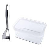 Baoblaze Haushaltsbutter versiegelte Box Küche Frischhalte-Mehrzweck-Organizer mit dreieckigem Messerbehälter 900 ml Set Konservierung für Dessertk