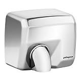 Physa VELLA SILVER Händetrockner (elektrisch, 10-15s, 2.000W, 230V, robust, Luftgeschwindigkeit: 35 m/s, Wandmontage, 6.000 U/min, IPX4) E