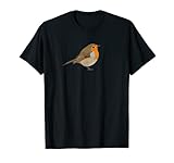 Rotkehlchen Vogel Singvogel Vogelfreund Biologe Gartenvogel T-S
