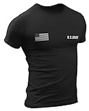US Army Stars & Stripes Military Herren T-Shirt #3181 (XL, Schwarz)