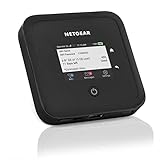 NETGEAR 5G Router mit SIM-Karte & WiFi 6 | M5 WLAN 5G Router mobil | bis 4 GBit/s Download-Speed | AX1800 WiFi 6 WLAN Hotspot bis 32 Geräte | MR5200 unterstützt alle N