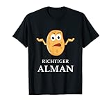 Herren Deutsche Kartoffel typisch Deutsch richtiger Alman T-S