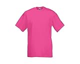 Fruit of the Loom Herren T-Shirt Größe L Farbe Pink