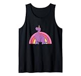 Dinosaurier Einhorn Brontosaurus Regenbogen Kind Dino Kinder Tank Top