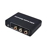 192 kHz DAC-Konverter, Audio-Frequenz-Extraktor, Analog-Audio-Konverter, DAC SPDIF, koaxialer Cinch, 3,5 mm Klinkenausgang, blaues L