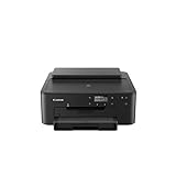 Canon PIXMA TS705 Drucker Tintenstrahl DIN A4 (WLAN, LAN, 5 separate Tinten, automatischer Duplexdruck, 2 Papierzuführungen, Papierkassette 250 Blatt, Apple AirPrint), schw