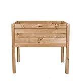 mein schöner Garten Hochbeet Kiefern-Holz - Beet Bausatz Blumenbeet für Garten Terrasse und Balkon - Kräuter-Beet - Pflanzkübel Outdoor – Natur 72x80x40