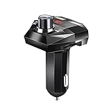 Huan store Auto Bluetooth 5.0 Sender MP3-Player Fm Sender Freisprecheinrichtung Audioempfänger 3.1A Dual USB TF/U Scheibe Bluetooth MP3. Spieler (Color Name : A)