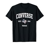 Converse Texas TX Vintage Amerikanische Flagge Sportdesign T-S
