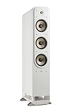 Polk Audio Signature Elite ES60 hochauflösender HiFi Standlautsprecher fürs Heimkino, Hi-Res zertifiziert, kompatibel mit Dolby Atmos und DTS:X (Stück), Weiß
