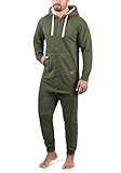 Blend Salinho Herren Jumpsuit Overall Jogginganzug Onesie mit Kapuze, Größe:L, Farbe:Ivy Green (77026)