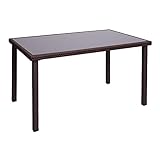Mendler Poly-Rattan Tisch HWC-G19, Gartentisch Balkontisch, 120x75cm - b
