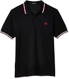 Fred Perry Herren M3600-471-s Poloshirt, Blau (Navy/White 471), S