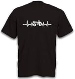 T-Shirt Herzschlag Unimog 406 Motiv Landmaschine Traktor Schlepper Heartbeat Gr. L