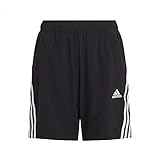 adidas Jungen AEROREADY Primegreen 3-Streifen Woven Shorts, Black/White, 152