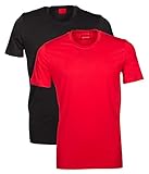 HUGO Herren RN 2er Pack T-Shirt, Open Red643, M