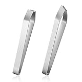 IWILCS 2 Pcs Fisch Grätenzange, Profi Grätenpinzette, Fischgrätenzange Grätenpinzette Pinzette, Oblique Und Flacher Mund Grätenzange für Fisch Fischpinzette Edelstahl Küchenpinzette zum E