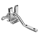 Gartentorverschluss, THETAG Edelstahl Zaunschloss Automatischer Schwerkrafthebel Torverriegelung, hardware schloss bolzen Überwurfriegel Schloss-Rieg