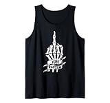 Fck Racism Black History Monat BLM Skelett Mittelfinger Tank Top
