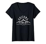 Damen Arizona Grand Canyon State Amerika USA Souvenir T-Shirt mit V