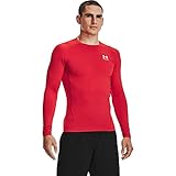 Under Armour Herren Heatgear Armour Compression Langarmshirt, Red / White, L