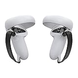 KIWI Design Griffabdeckung für Oculus Quest 2 Zubehör, Quest 2 Controller Grips Cover mit Verstellbarem Handschlaufe (Weiß, 1 Paar)