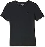 Tommy Hilfiger Jungen Boys Basic Cn Knit S/S T-Shirt, Blau (Sky Captain 420), 164 (Herstellergröße: 14)