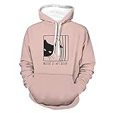 Wmeyiseyiy WO IST Meine Liebe Damen Herren Kapuzenpullover mit Taschen Hoodies Sweatjacke Langarm Kapuzenpulli Sweatshirt Lose Pullover White S
