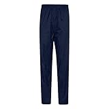 Morran Damen Wasserdicht Regenhose Mode Einfarbig Langehose Leicht Atmungsaktiv Sportlich Trousers Klassischer High Waist Elastischer Bund Regenhose Große Größen Straight Bein H