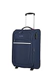 travelite 2-Rad Handgepäck Koffer 35 cm breit mit Dehnfalte und Schloss erfüllt IATA Bordgepäck Maß, Gepäck Serie CABIN DF: Kompakter Weichgepäck Trolley, 090236-20, 55 cm, 36 - 42 Liter,