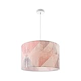 Paco Home Pendelleuchte Wohnzimmer Schlafzimmer Hängelampe Esszimmer Esstischlampe Pastell Vintage E27, Lampenart: Pendelleuchte - Weiß, Leuchten Farbe/Größe: Mehrfarbig (Ø45.5 cm)