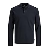 JACK & JONES Male Langarm-Poloshirt Baumwolljersey MPerfect Navy