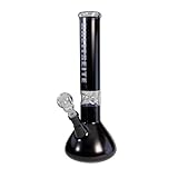 Breitseite Kolbenbong Ice - schwarz 35 cm - Head&Nature Bong-Kollek