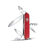 Victorinox, Taschenmesser, Spartan, 91 mm, rot (12 Funktionen, Klinge, Korkenzieher, Dosenöffner, Klinge)