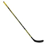 Bauer Nexus Geo Composite Grip Schläger Intermediate - 57' Flex 65 Yellow, Spielseite:Links, Biegung:P92M