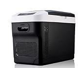 JINKEBIN Kühlschrank 28L Thermoelektic Kühler und Wärmer Gefrierschrank AC/DC12V Tragbare Camping Picknick Mini Kühlschrank Auto Kühlschrank Auto Kühlschrank Kühler (Color Name : Black)