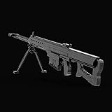Zenghh Barrett M82A1 Baustein Technische Stativ-Schusswaffen-Waffe 3D-Stereo-Bildungsmontage lichtfünfzig Modell mit Maschinengewehrgriff, imitieren Waldfeldoperationen Marksman-Spiel, Geschenk