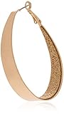 Guess Creolen groß oval Glitzer, Sockel, gold, Einheitsgröß