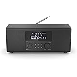 Hama Digitalradio DR1400 (DAB/DAB+/FM, Radio-Wecker mit 2 Alarmzeiten/Snooze/Timer, 4 Stationstasten, Stereo, beleuchtetes Display, kompaktes Digital-Radio) schw