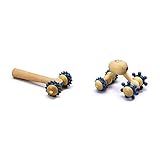 SISSEL Fit-Roller T-Form, Massage Tool Nacken Noppen, 16x9cm & Fit-Roller Ergo, Massage Igel Nacken Noppen, 13x9x10