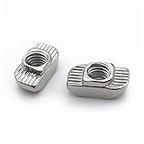 X-BAOFU, T- Mutter M3 M4 M5 M6 M8-M8-Hammer-Kopf-Gleitmutter-Anschluss, vernickelt für 20/30/40/45 Serie für 2020 Aluminium-Extrusion (Farbe : 5PCS, Größe : 30 M3)