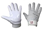 FLG-03 American Football Handschuhe Linemen Profi, OL,DL, Weiß (S)