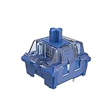 Akko CS Switch für Gaming Tastatur, Taktile Switches, 3 Pin 36gf Kompatibel für MX Mechanical Keyboard (45 Stück, Blau)