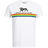 Lonsdale London Mens Nelson T-Shirt, White, Larg