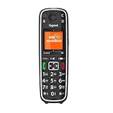 Gigaset E720HX – DECT-Mobilteil mit Ladeschale – Schnurloses Senioren-Telefon für Router und DECT-Basis - Fritzbox-kompatibel – Bluetooth und sprechende Wähltasten mit Ansage, schw