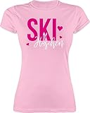 Snowboard, Ski und mehr - Skihäschen - L - Rosa - Tshirts Skihase - L191 - Tailliertes Tshirt für Damen und Frauen T-S