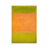 Mark Rothko Orange Leinwand Wandbilder für Schlafzimmer Poster Wohnung Moderne Bilder Wohnzimmer Kunstdrucke Auf Leinwand Gemälde Bunt Küchen Bilder Home Dekor (55x80cm22x31inch,ohne Rahmen)