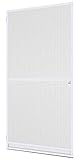 Windhager Insektenschutz Spannrahmen-Tür Expert Fliegengitter Alurahmen für Türen, individuell kürzbar, 100 x 210 cm, weiß, 04330