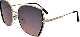 SQUAD Polarized Adult Damen Frauen Sonnenbrille Butterfly Design mit 100% UV400 Schutz Gradient Color L